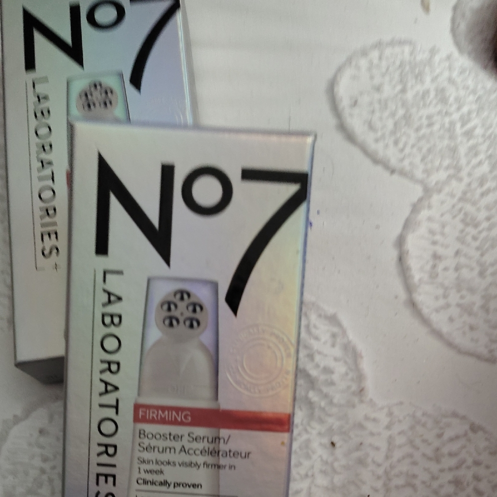 2 Boxes Of No 7 Booster Serum  Visible Firming